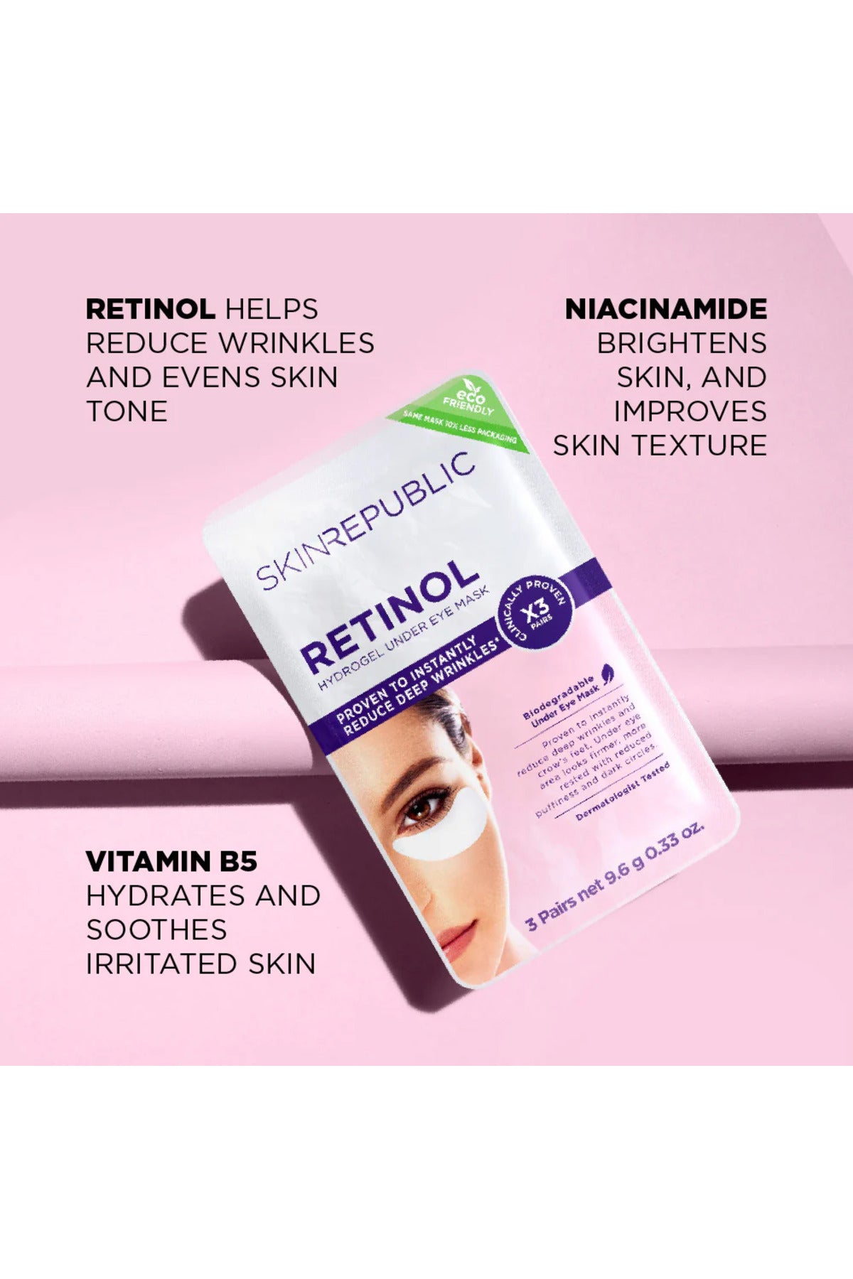 Skin Republic Retinol Hydrogel Under Eye Patch (3 Pairs) 25 ml