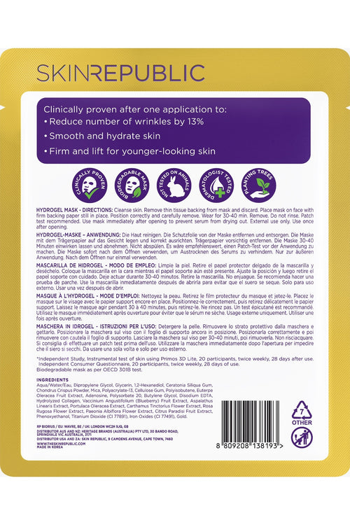 Altın Hidrojel Yüz Maskesi