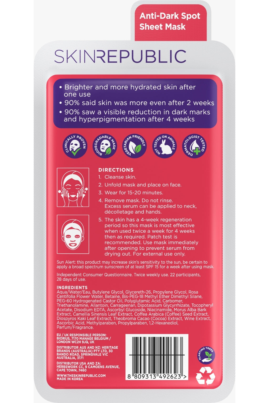 Aydınlatıcı C Vitaminli Yüz Maskesi