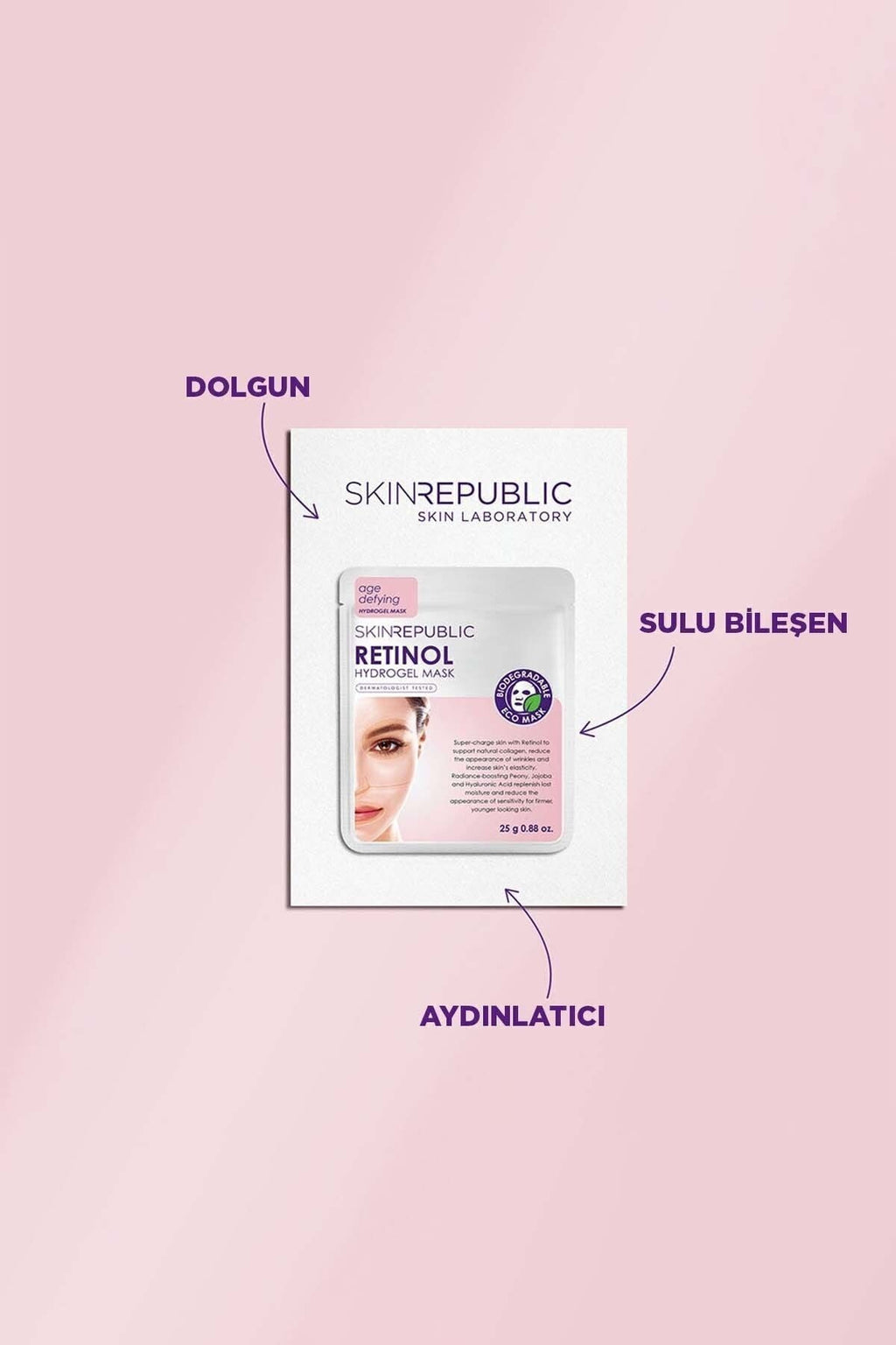 Retinol Hidrojel Yüz Maskesi