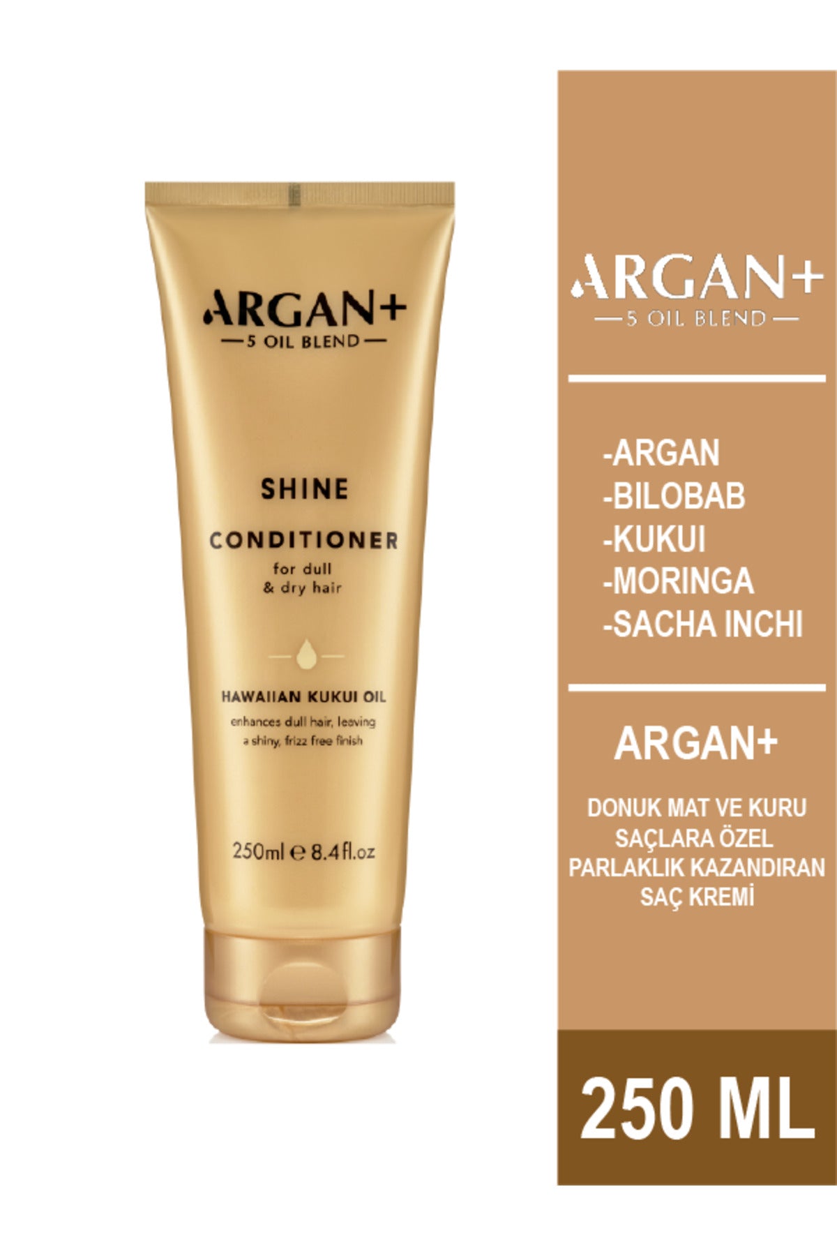 Argan Dökülme Karşıtı Parlaklık Kazandıran Saç Kremi 250ml