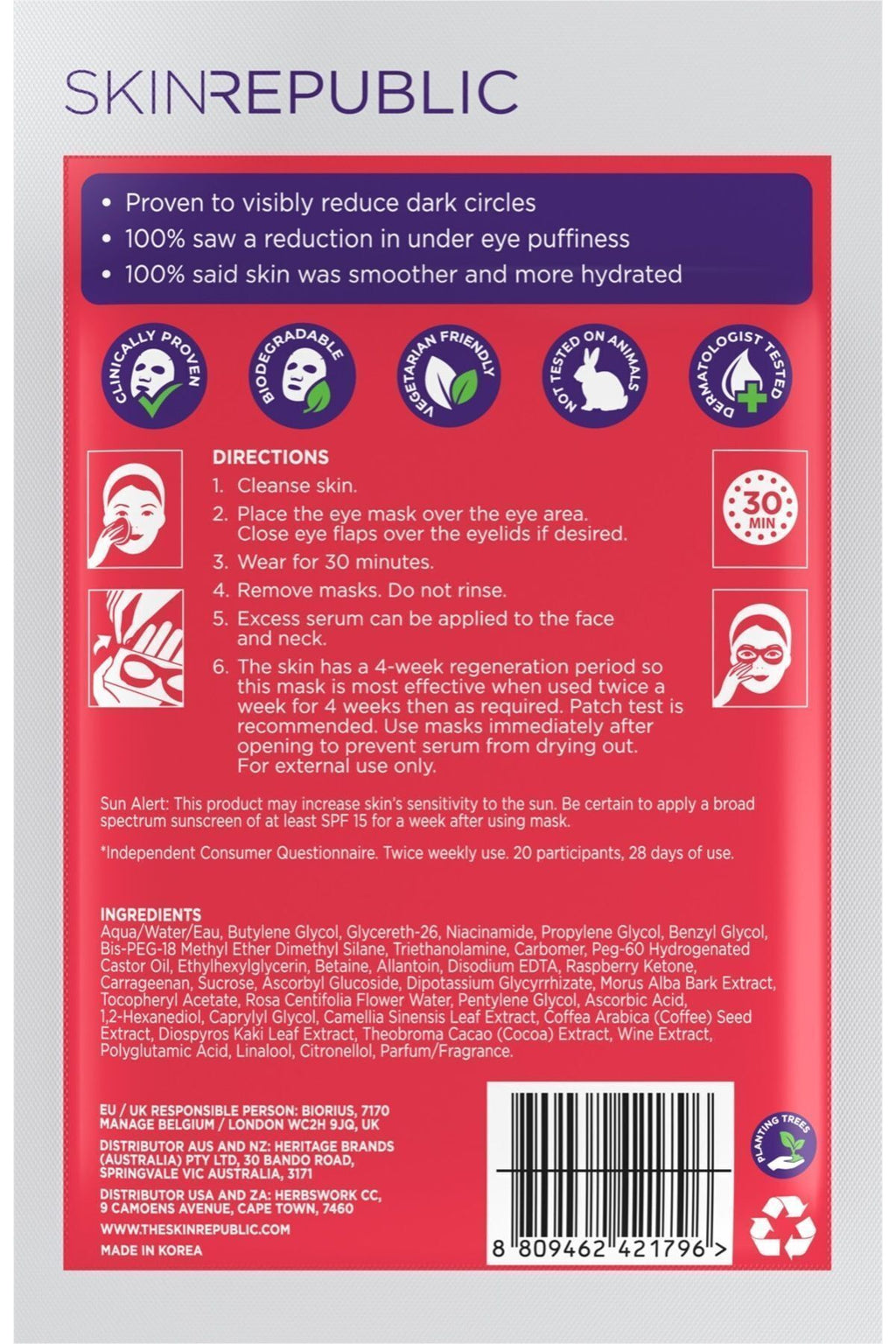 Aydınlatıcı C Vitamini Göz Maskesi