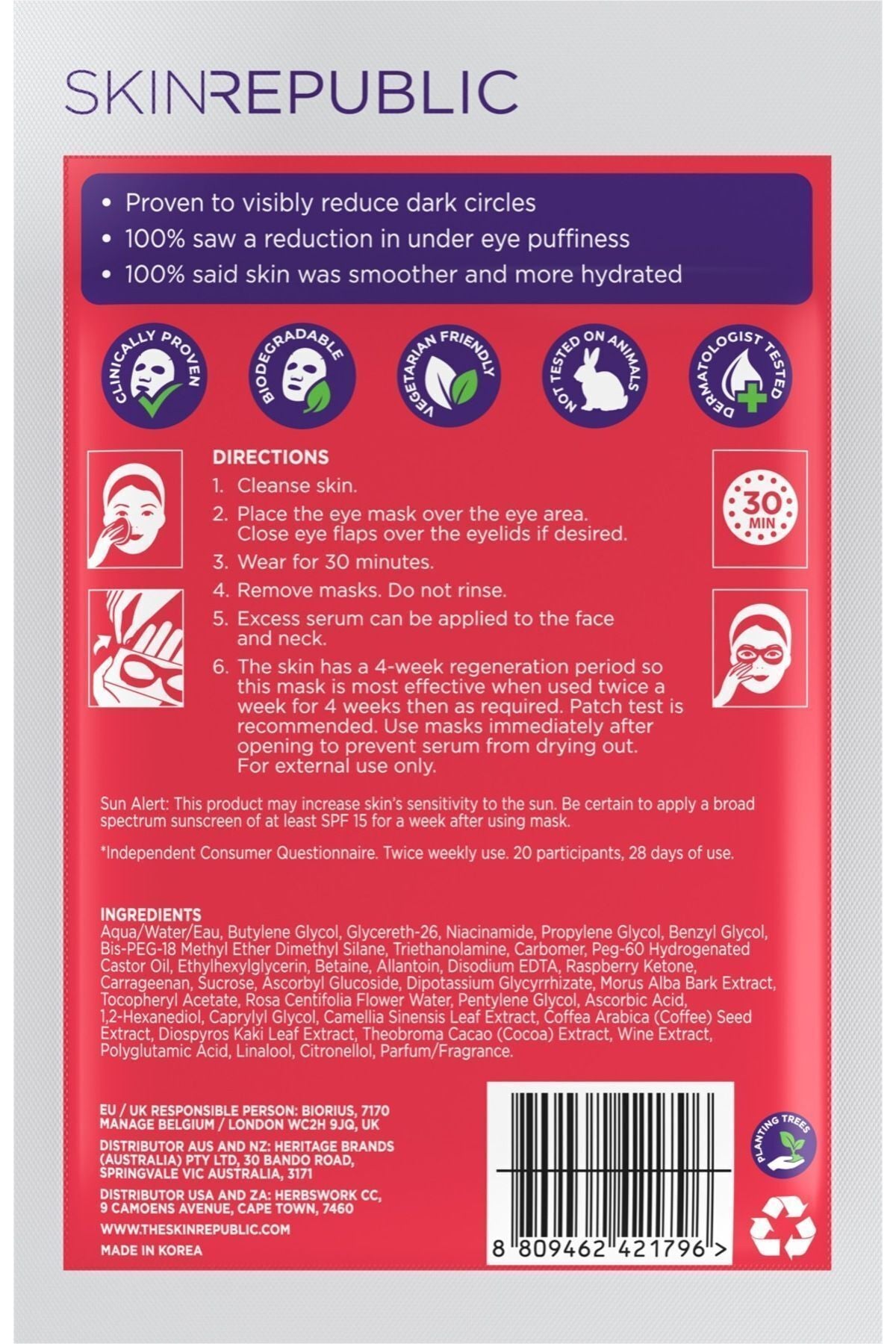 Aydınlatıcı C Vitamini Göz Maskesi