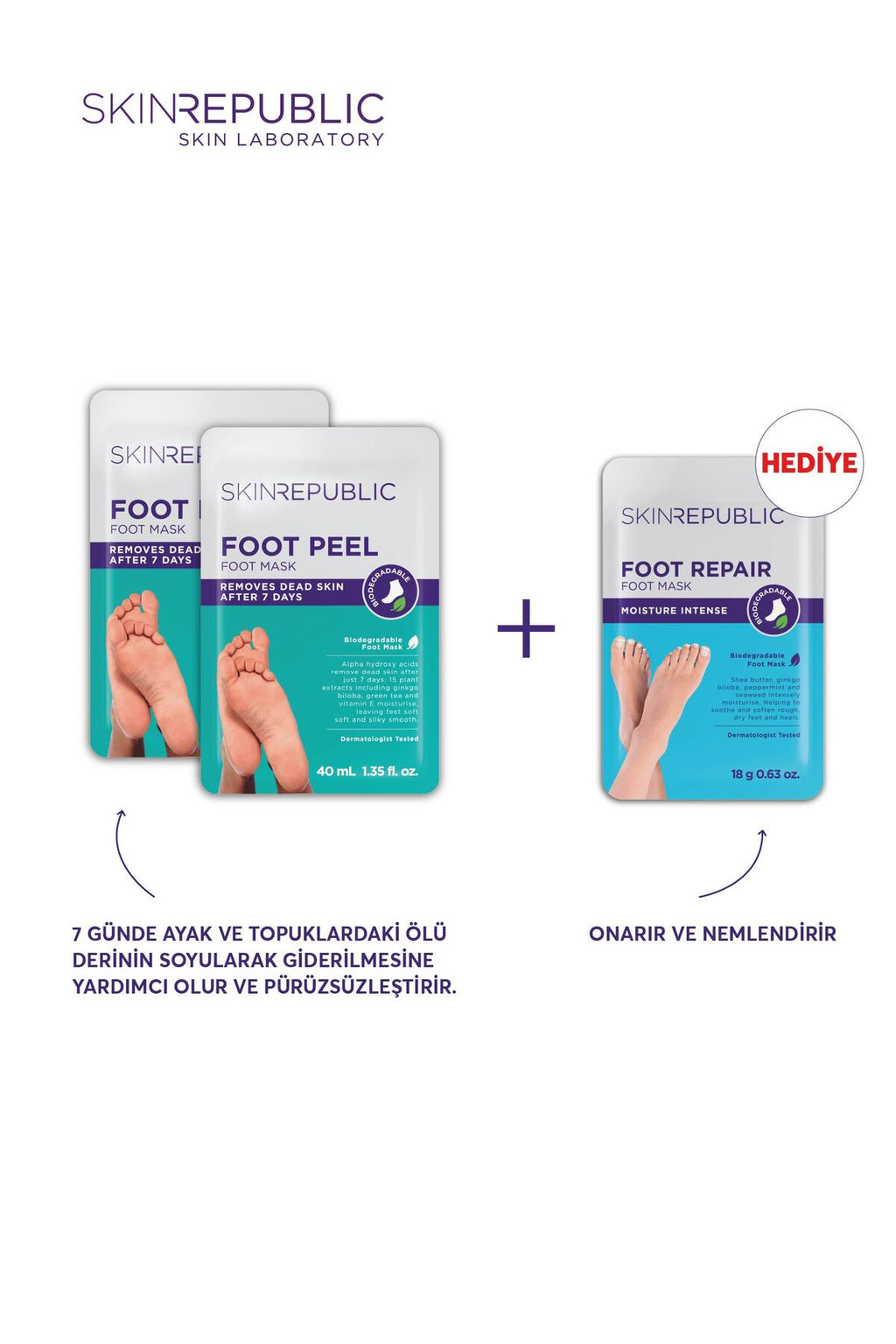 Peeling Etkili Yenileyici Ayak Maskesi