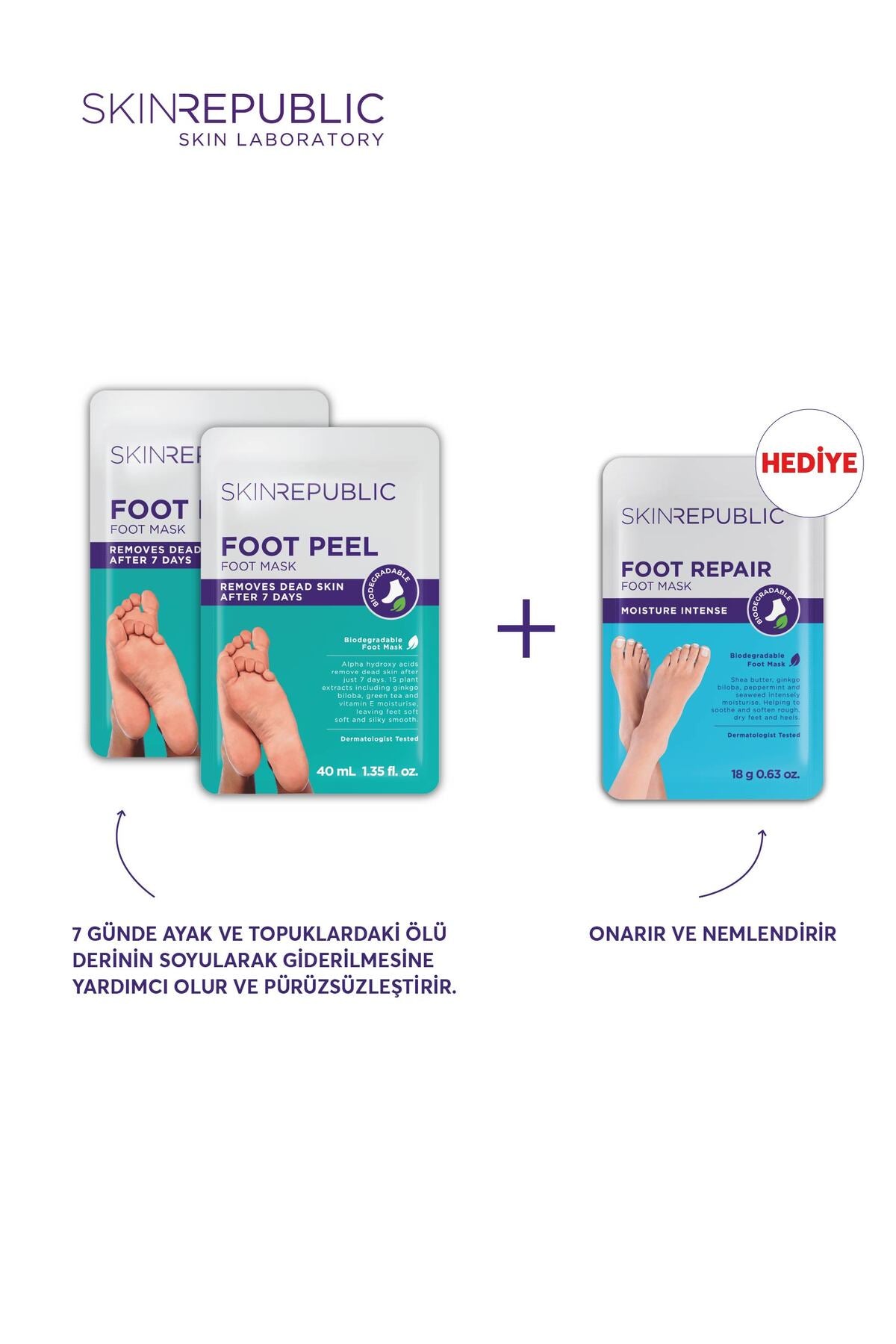 Peeling Etkili Yenileyici Ayak Maskesi