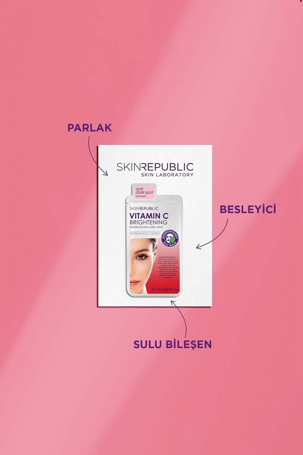 Aydınlatıcı C Vitaminli Yüz Maskesi