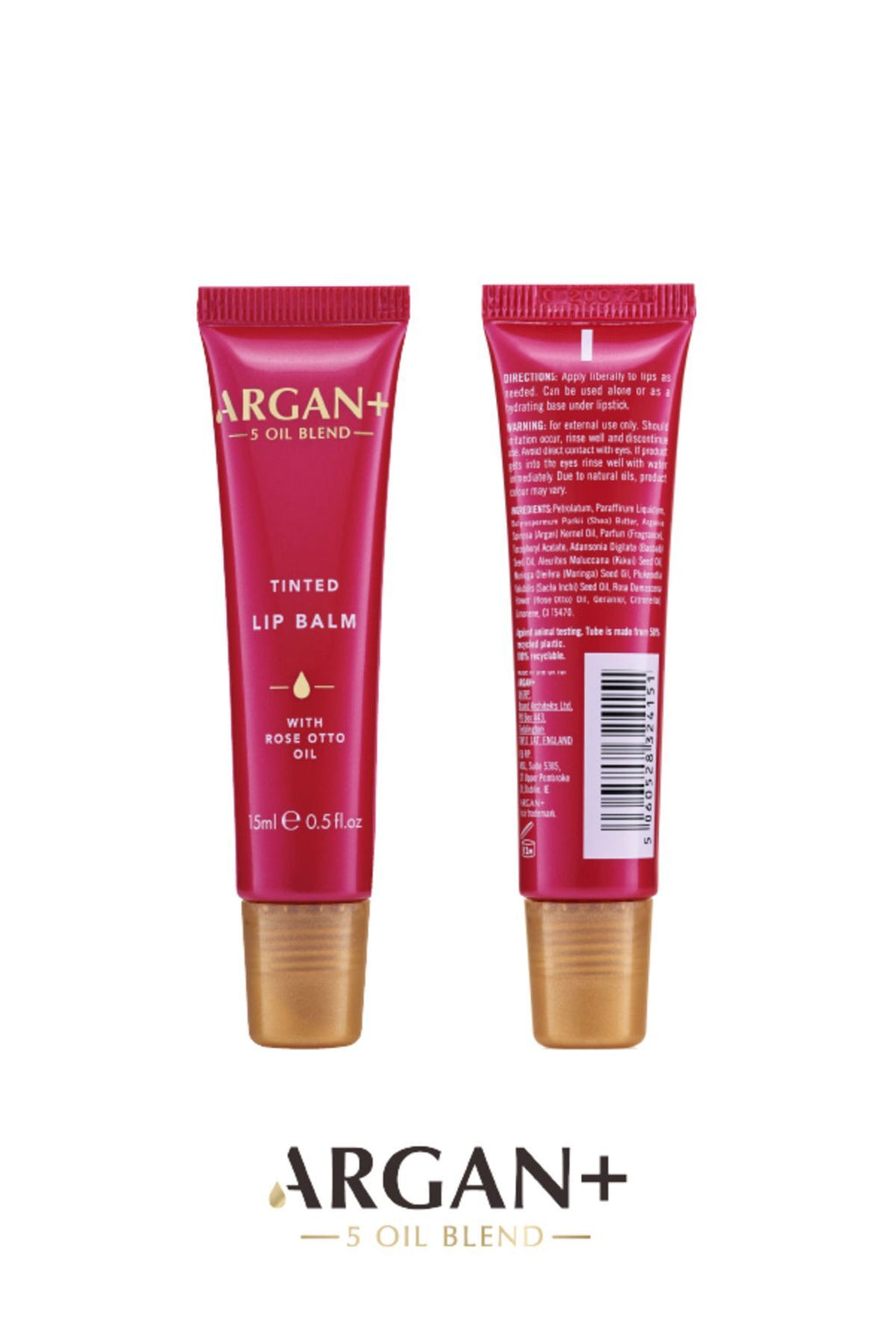 ARGAN + Gül Yağı İçeren Renkli Dudak Balmı 15ml