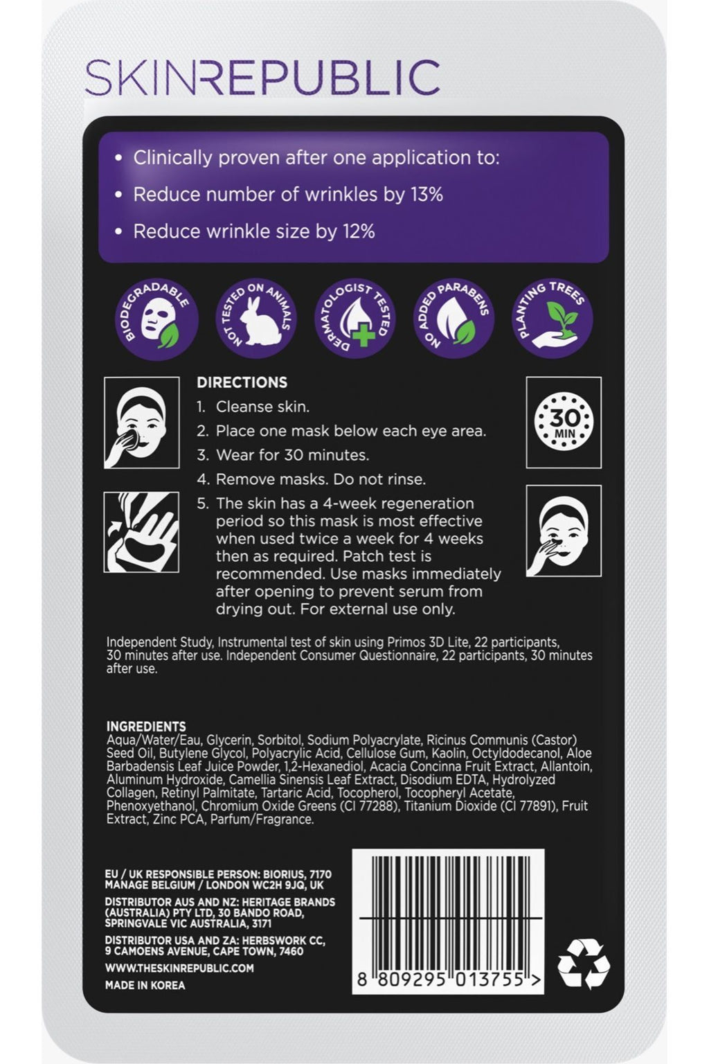 Kolajen Hidrojel Göz Altı Maskesi