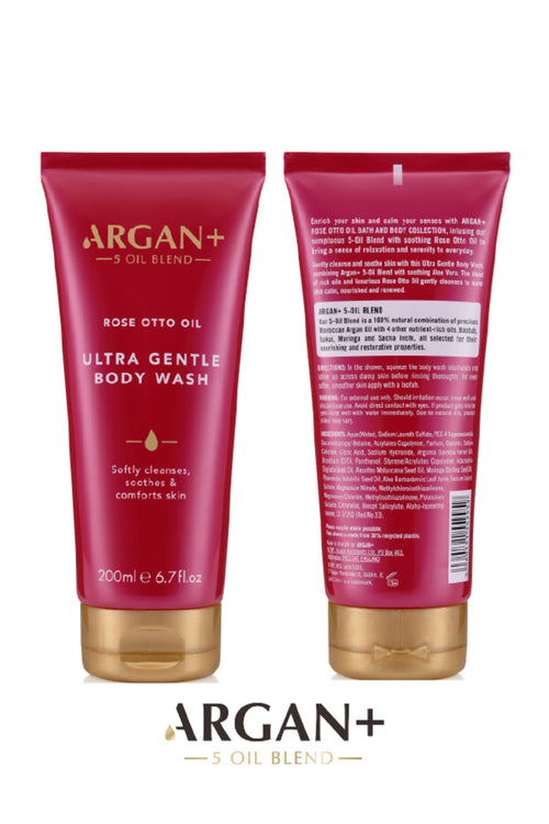 ARGAN + Gül Yağı İçeren Kuru Ciltlere Özel Ultra Nemlendirici Vücut Yıkama Jeli 200ml