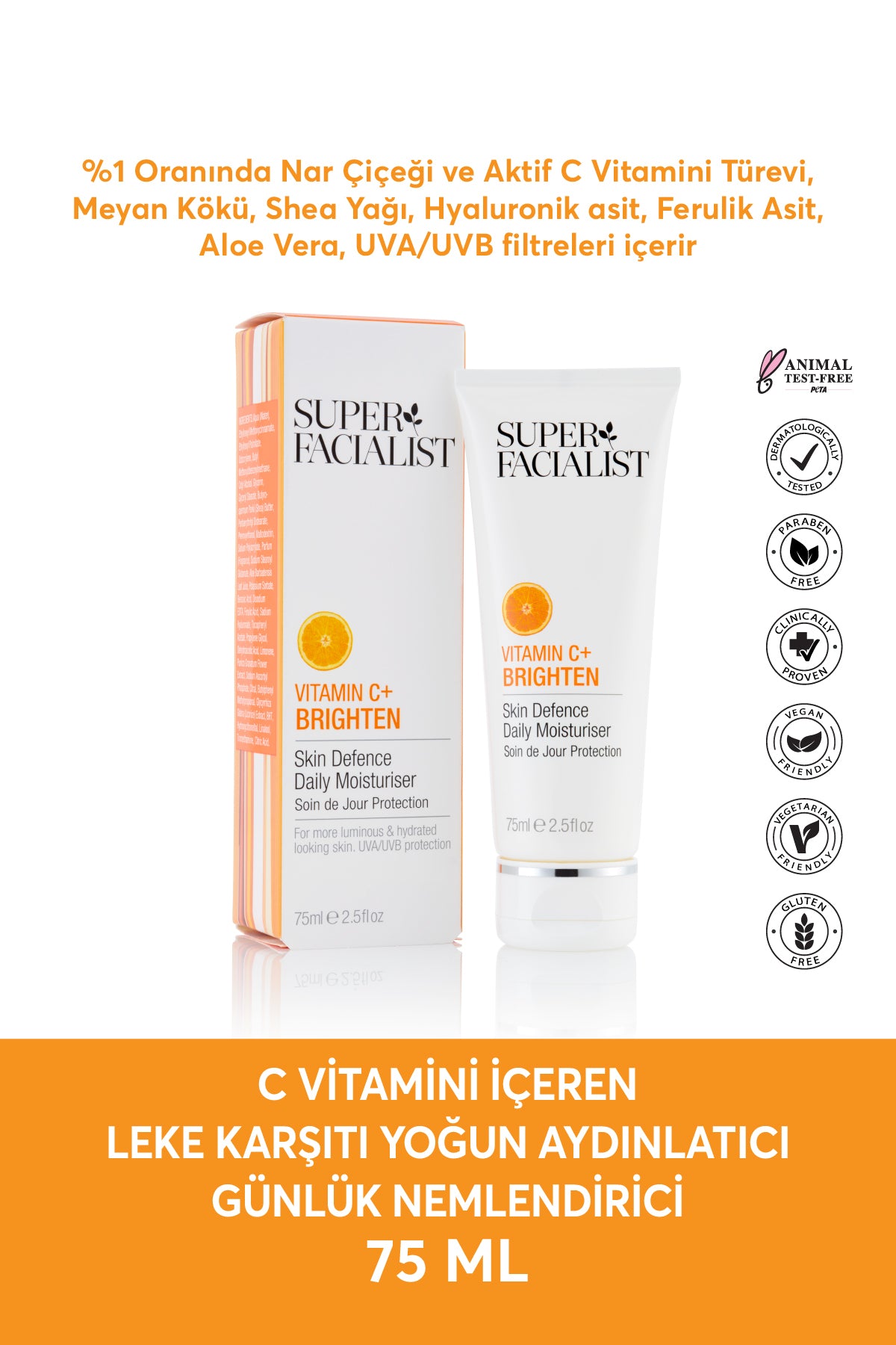 Super Facialist C Vitamini İçeren Leke Karşıtı Yoğun Aydınlatıcı Günlük Nemlendirici 75 ML